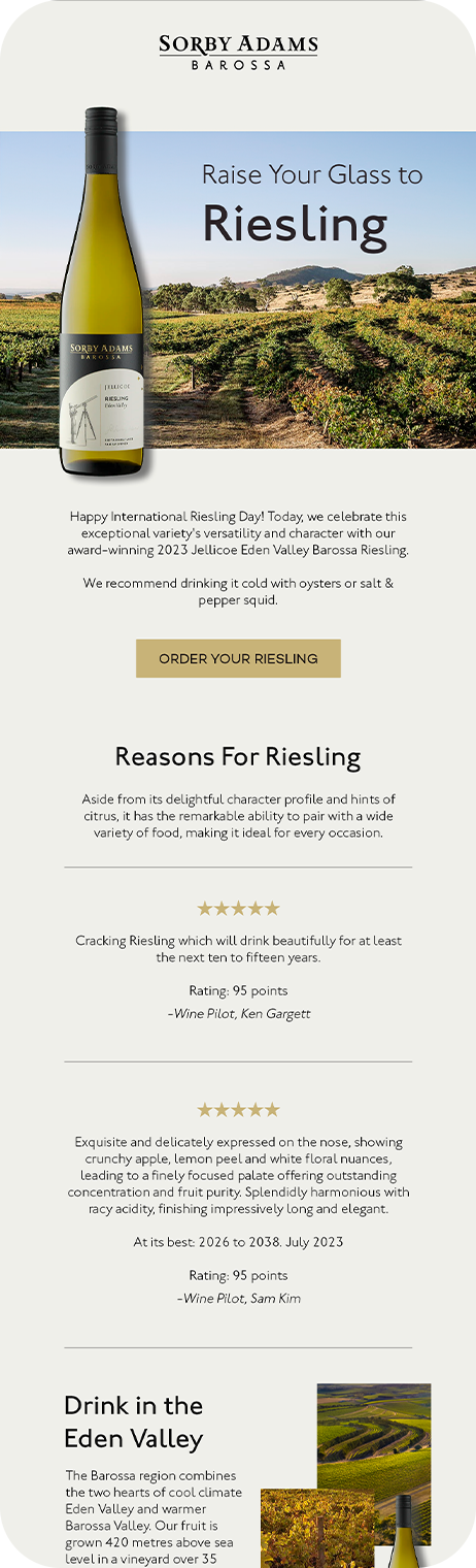 Sorby Adams Riesling