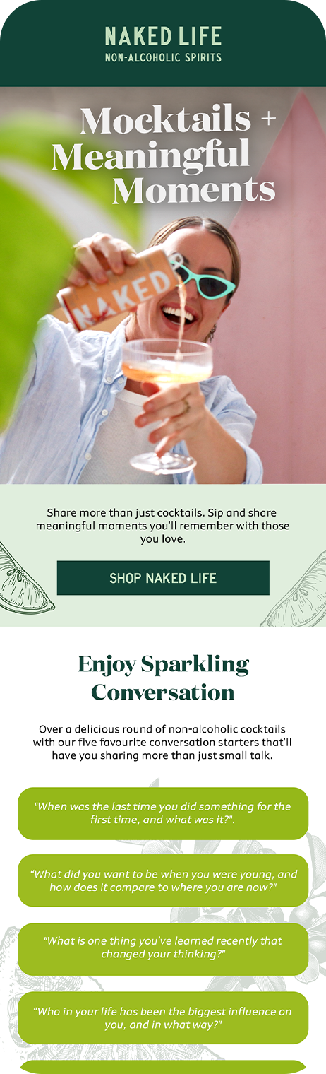 Naked Life Mocktails